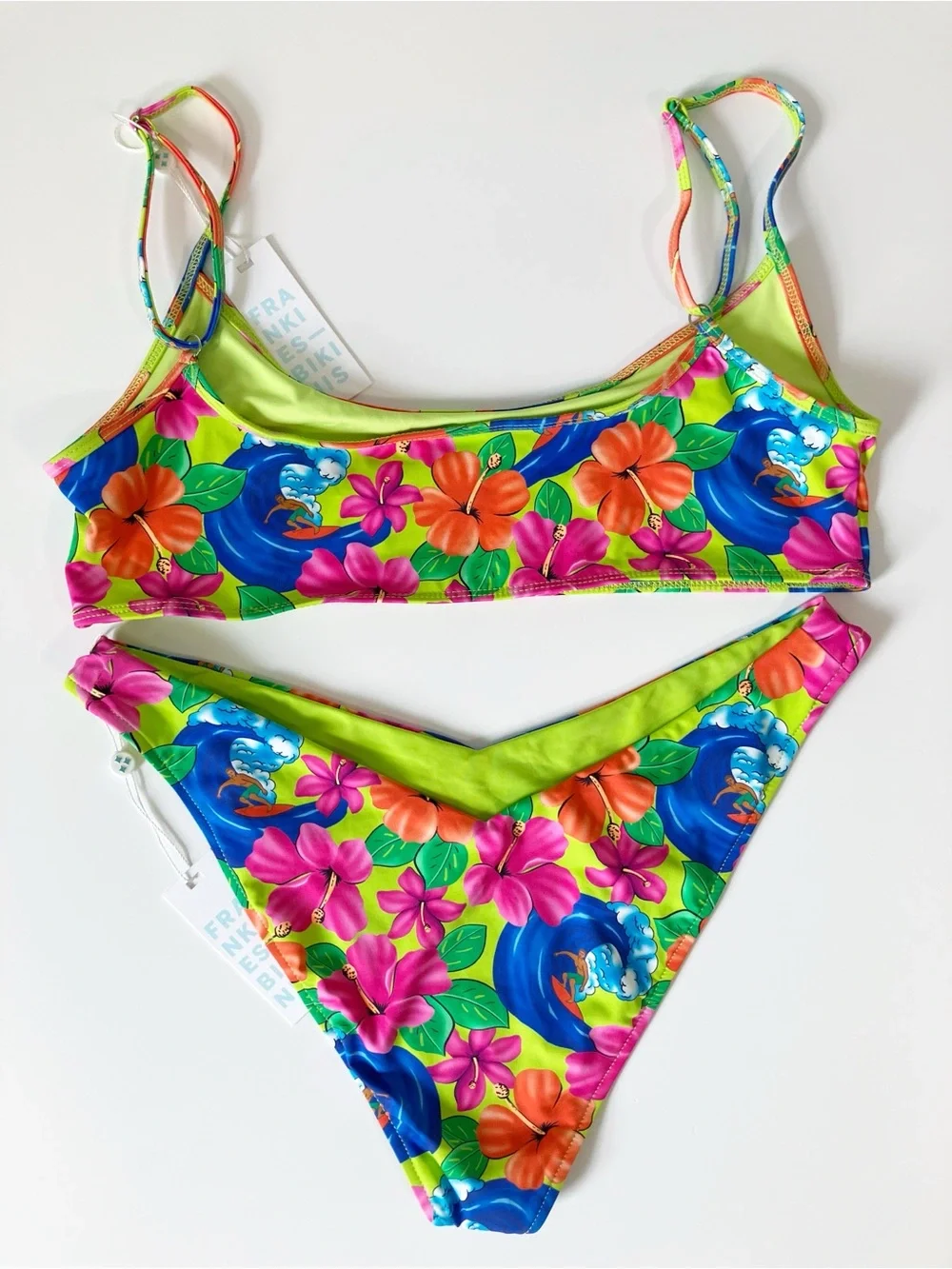 Frankie’s Bikinis | Katy Floral Bikini Set XL Beach Travel Tropical Vacation